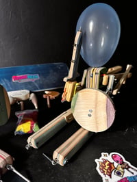 Image 3 of Original Block’em Pop’em WoodBots with weapon set of 6 (Special Edition)