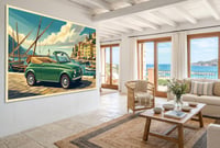 Image 6 of FIAT 500 "Profumo di Mare" Fine Art in stile vintage 