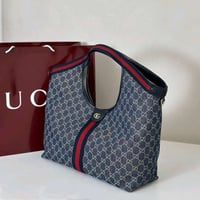 Image 2 of Gucci Inspired Denim Handbag (Pre-Order)