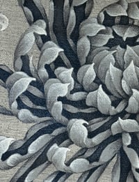 Image 3 of Chrysanthemums with butterflies print 