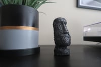 Image 1 of Moai Easter Island Head Statue Black