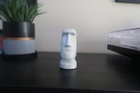 Image 1 of Moai Easter Island Head Statue Beige