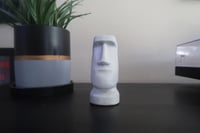 Image 5 of Moai Easter Island Head Statue Beige