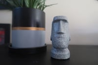 Image 1 of Moai Easter Island Head Statue Grey