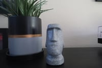 Image 2 of Moai Easter Island Head Statue Grey
