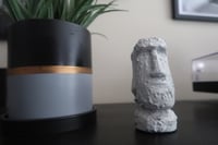Image 1 of Moai Easter Island Head Statue Cream
