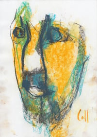 Image 2 of Abide - Sketchbook Drawing in Soft Pastels on Paper 