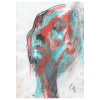 Image 1 of Hover - Sketchbook Drawing in Soft Pastels on Paper 