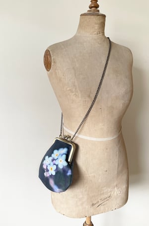 Image of Forget-me-not, crossbody velvet bag - fits phone