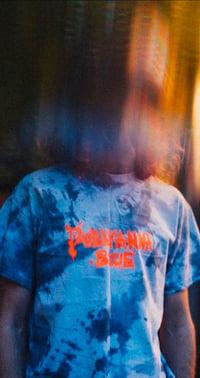 Hand Made Tie Dye T-shirt (Orange Logo)