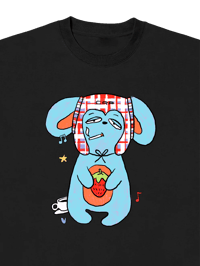 Image 2 of FRANKY TEE - BLACK