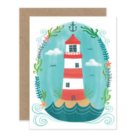 Lighthouse Nautical Notecard