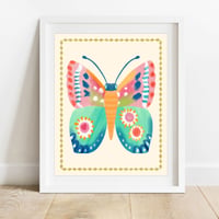 Boho Butterfly Art Print