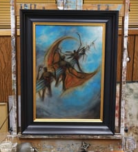 Image 2 of Ice Lance - original Alpha painting from Sorcery TCG