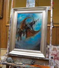 Image 3 of Ice Lance - original Alpha painting from Sorcery TCG