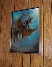 Image 4 of Ice Lance - original Alpha painting from Sorcery TCG