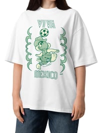 Image 4 of VIVA MEXICO! organic oversized high neck t-shirt