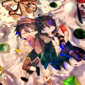 Image of Bungou stray dogs Keychains Acrylic Glitter