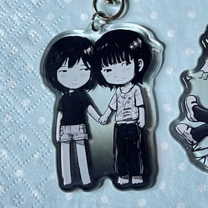 Image of Punpun/Girl on shore manga Acrylic Keychains