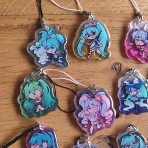 Image of Hatsune Miku Acrylic phone charms