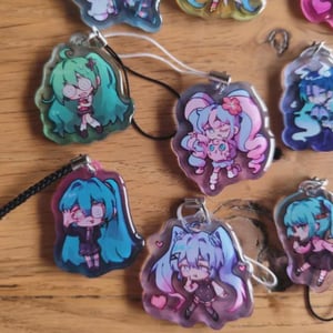 Image of Hatsune Miku Acrylic phone charms