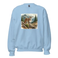 Image 4 of Mountain Lion Forest Unisex Sweatshirt