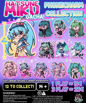 Image of Hatsune Miku Acrylic phone charms