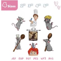 RATATOUILLE EMBROIDERY FILE