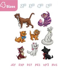 CATS EMBROIDERY FILE