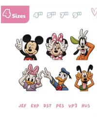 PEACE FRIENDS EMBROIDERY FILE