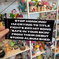 title fight - safe in your skin | bumper sticker PRE-ORDER