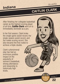 Image 2 of Series 1 card #22 Caitlin Clark