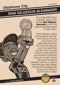 Image 2 of Series 1 card #41 Shai Gilgeous-Alexander