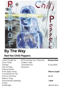 By The Way RHCP poster 