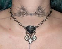 Image 2 of Dark Labradorite Amulet