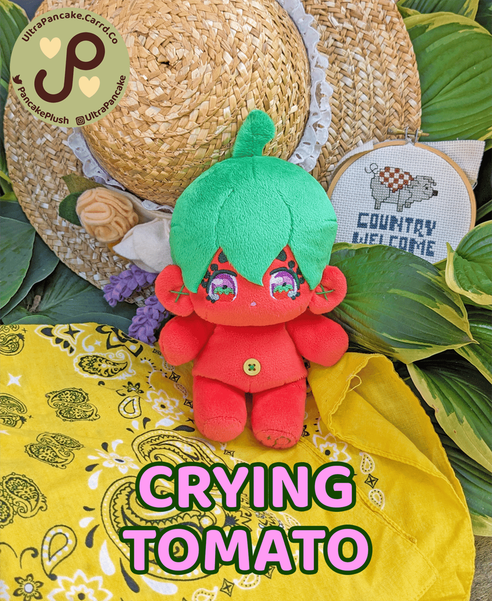 Image of Crying Tomato Kid! - 8in/20cm Doll