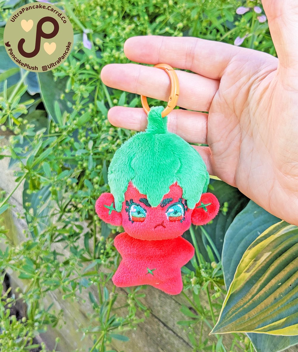 Image of Grumpy Tomato Keychain - 4in/10cm