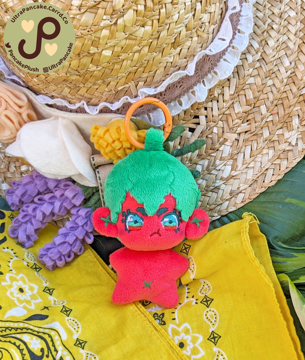 Image of Grumpy Tomato Keychain - 4in/10cm