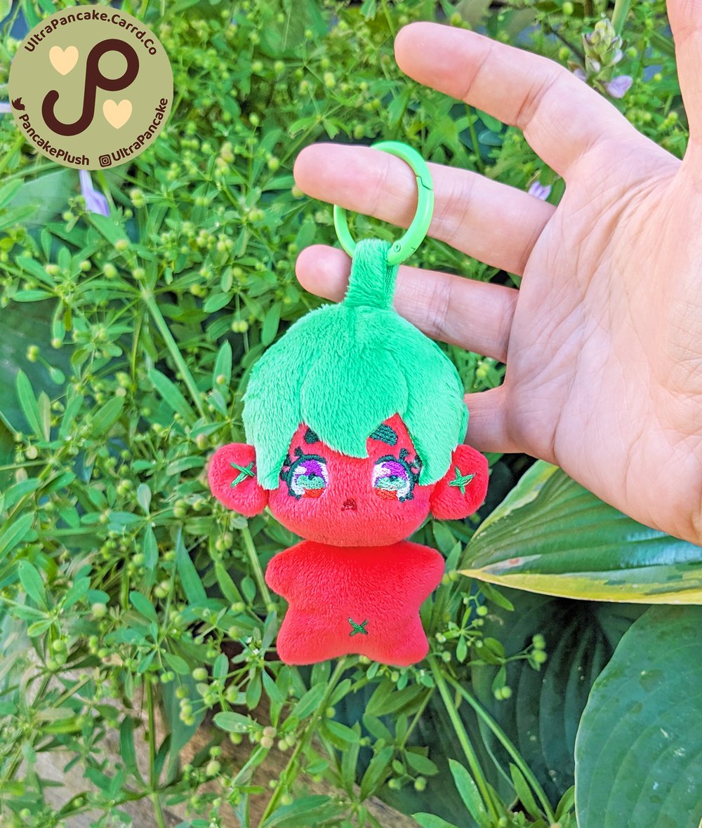 Image of Crying Tomato Keychain - 4in/10cm