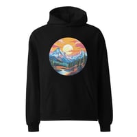 Image 1 of Mountain/Sunset Printed Hoodie