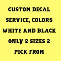 Image 2 of custom decal service or chevy decal sticker all decals are the same price free shipping  