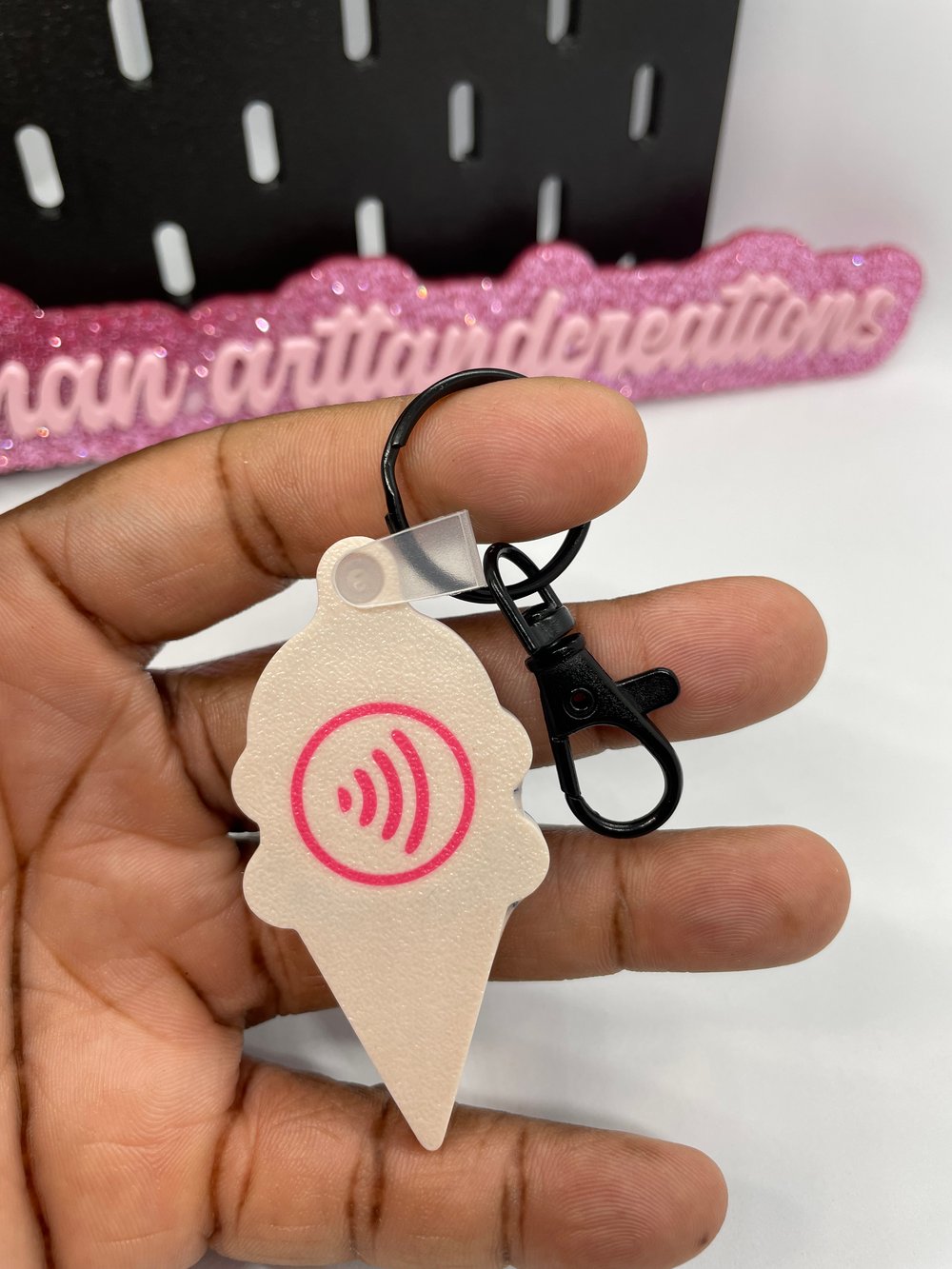 Image of Ice cream NFC keychain