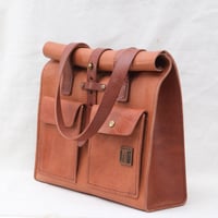 Image 4 of STUDIO LINE Midi Roll Top Work Tote in light brown
