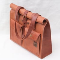 Image 5 of STUDIO LINE Midi Roll Top Work Tote in light brown