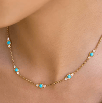 Image 2 of Riviera Turquoise Chain Necklace
