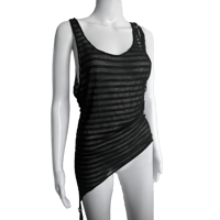 Image 3 of ‘BLISTTER’ STRIPE MESH TANK