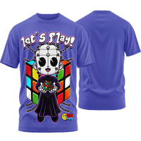Image 1 of SLASHxHAPPY - "Lets Play!" T-Shirt (Purple)
