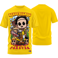 Image 1 of SLASHxHAPPY - "BFF" T-Shirt (Yellow)