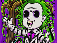 Image 2 of SLASHxHAPPY - "Ghoul Juice" T-Shirt (Purple)