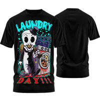Image 1 of SLASHxHAPPY - "Laundry Day" T-Shirt (Black)